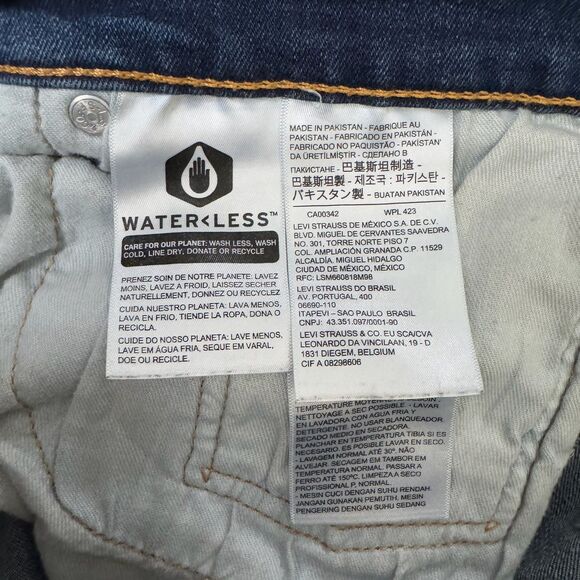 Levi's 511 Slim Fit Men's Jeans Medium Wash Denim 34 x 30" - Picture 4 of 6